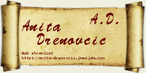 Anita Drenovčić vizit kartica